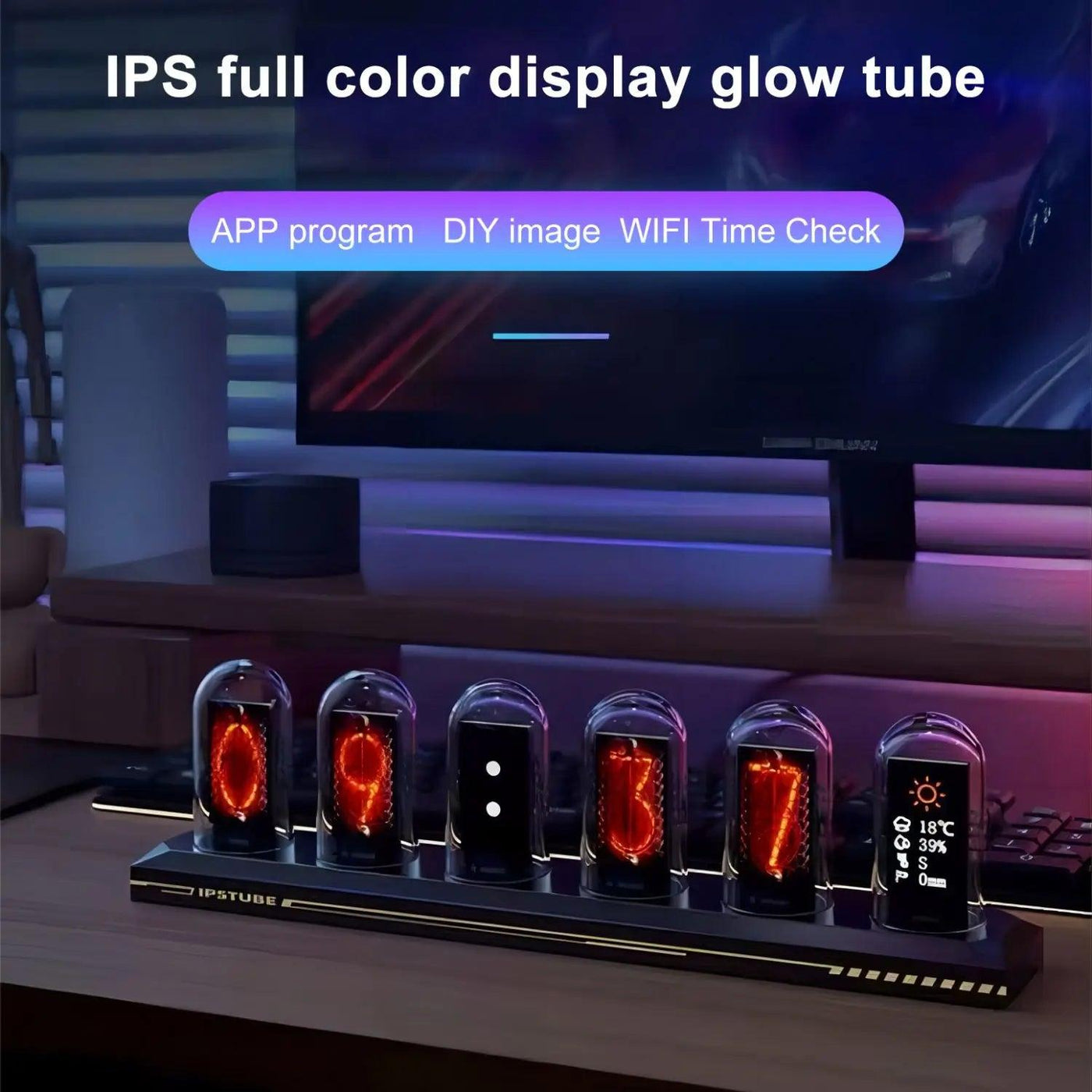 RGB Nixie Tube Display - Vintage Technology for Retro Enthusiasts