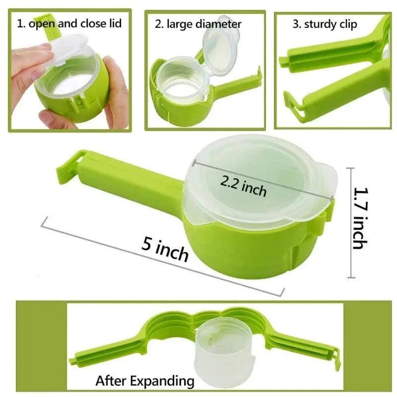 ZoserX - Food Bag Clips with Pour Spouts - ZoserX