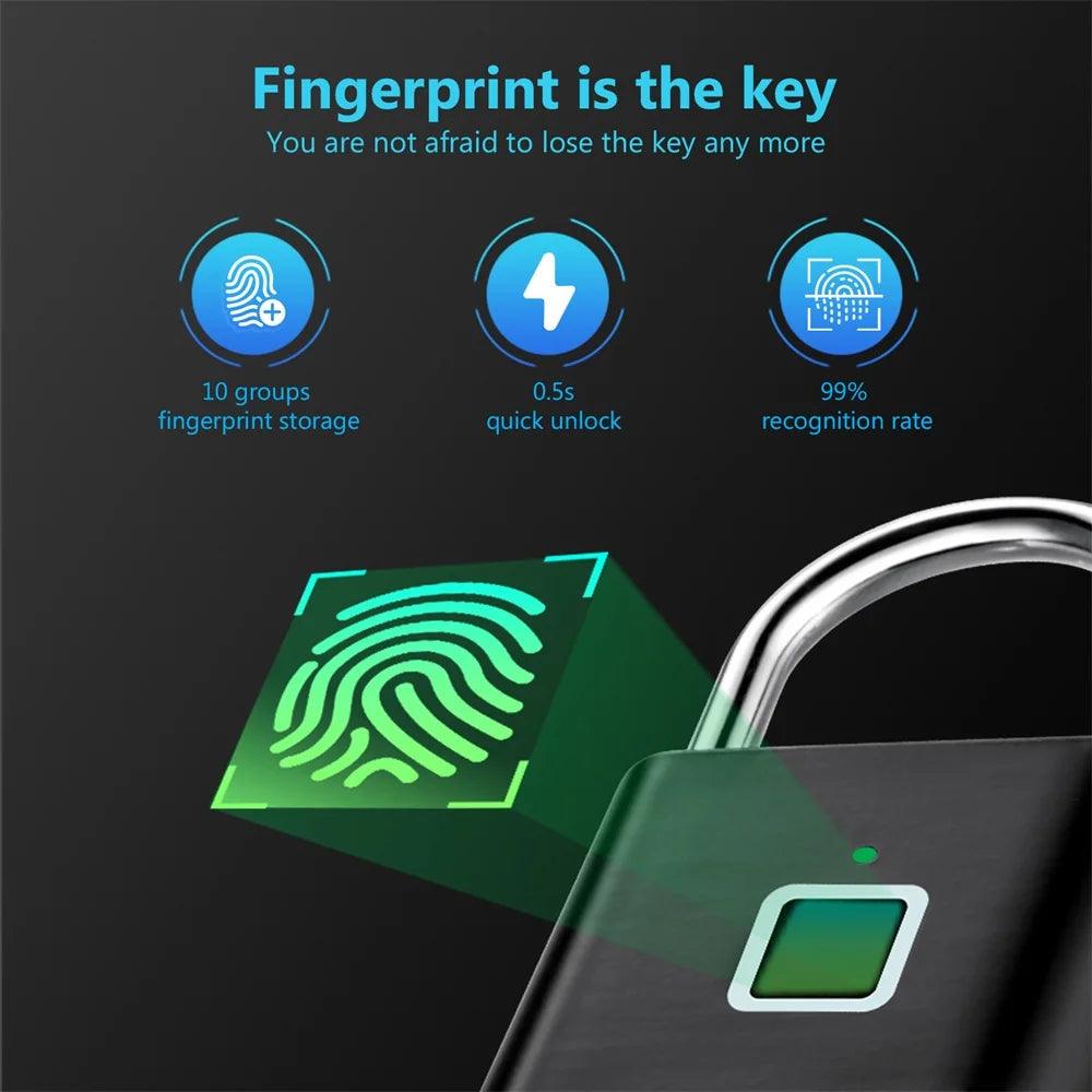 Secure your belongings with a smart fingerprint padlock for ultimate protection.