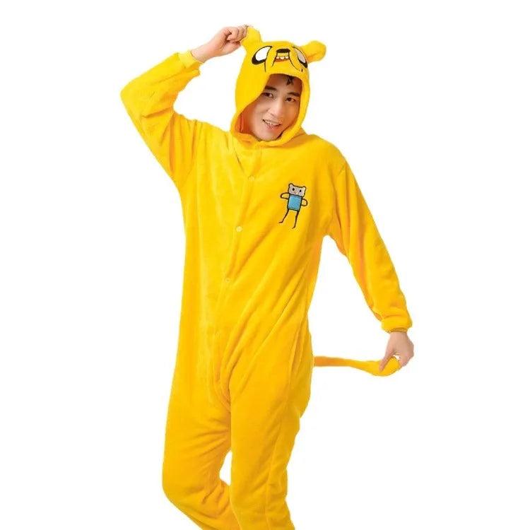 Comfortable adult onesie for lounging at home