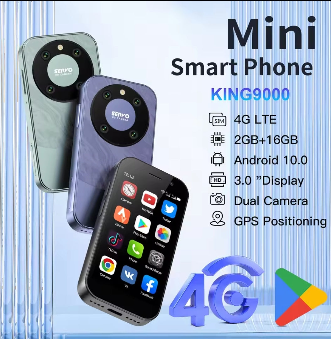 Dual SIM 4G Mini -smartphone Android 10