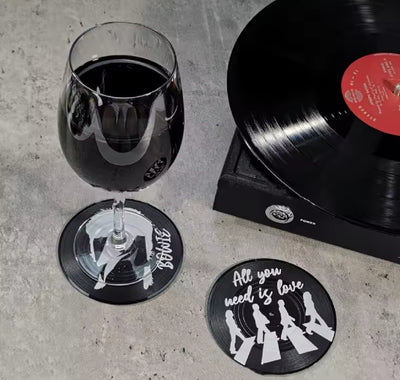 6 Retro Anti-Slip Coasters