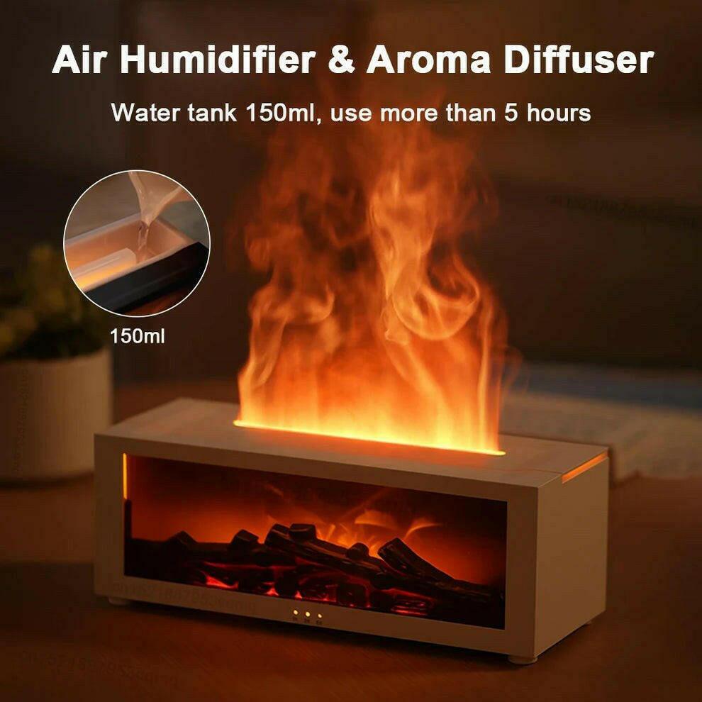 ZoserX - 7 colors Fireplace Aromatherapy Humidifier - ZoserX