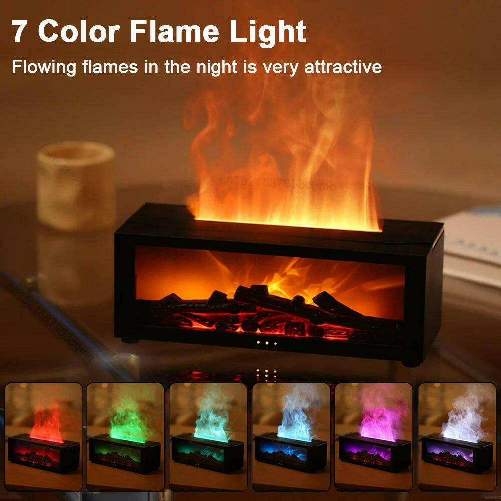 ZoserX - 7 colors Fireplace Aromatherapy Humidifier - ZoserX